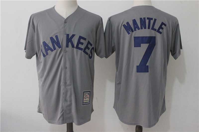 New York Yankees #7 Mickey Mantle Gray Cooperstown Collection Mesh Batting Practice Jersey,We sell and wholesale New York Yankees #7 Mickey Mantle Gray Cooperstown Collection Mesh Batting Practice Jersey on line form chian!
